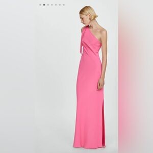 MANGO Asymmetric bow dress